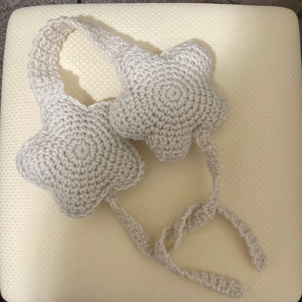 Handmade crochet star earmuffs 🌠